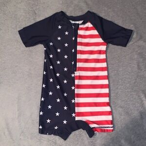 One piece baby boy rash guard 6-12 months